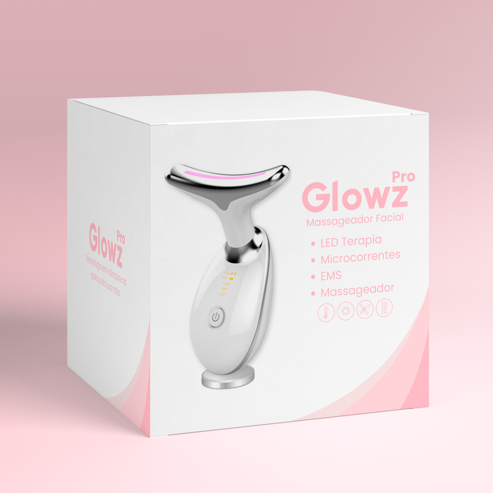 Glowz Pro™ - Massageador EMS com Leds 3 em 1